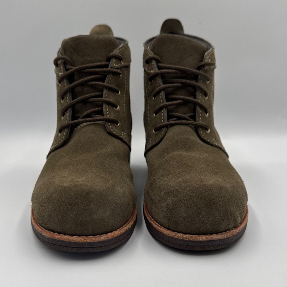 WORX by Red Wing 5124 Womens 7.5 Green Suede Steel Toe Work Safety Chukka Boot